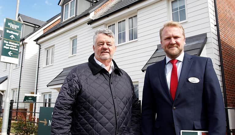 Media 2283 alan fordham with matt saw outside the parkman showhome