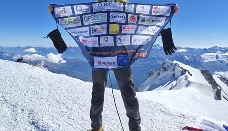 MD David Burns climbs Mont Blanc for charity